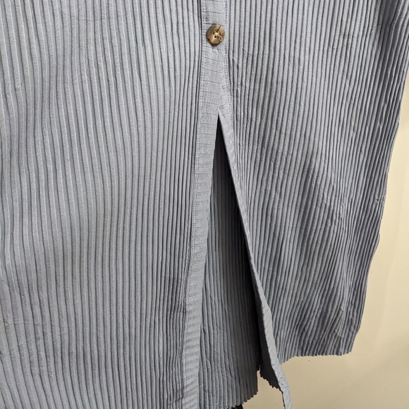 NWT KOTN | Women's Midi Ribbed Cardigan in Stone Blue - Picture 9 of 10